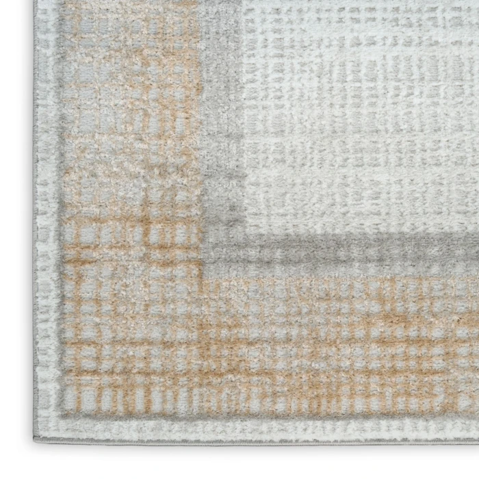 Nourison Dekor Grey DEK06 5 ft. 3 in. X 7 ft. Rect. Rug