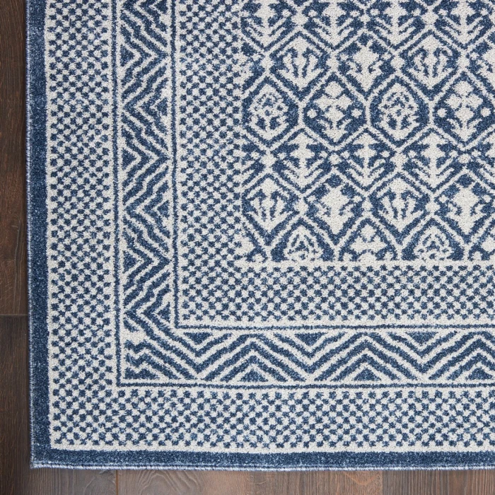 Nourison Palermo Blue Grey PMR01 2ft. 2in. x 7ft. 6in. Rect. Rug
