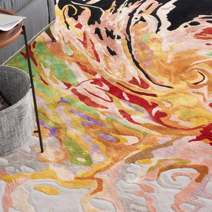 Nourison Prismatic Multicolor PRS21 9 ft. X 12 ft. Rect. Rug