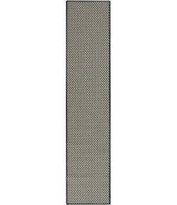 Nourison Home Courtyard Black COU01 2ft.2in. x 10ft. Rect. Rug