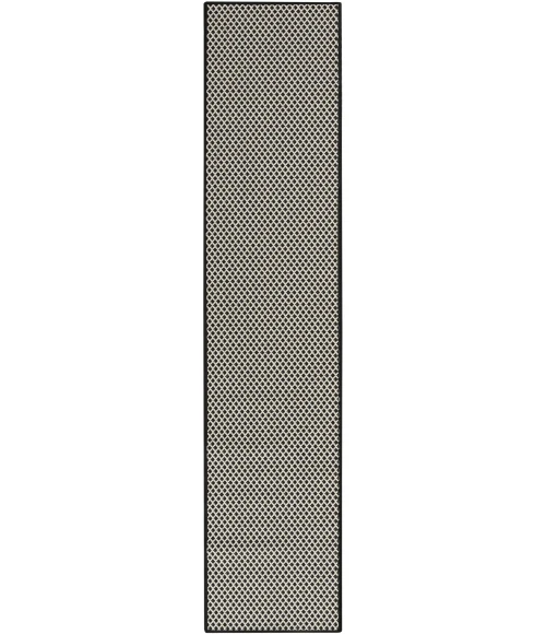 Nourison Home Courtyard Black COU01 2ft.2in. x 10ft. Rect. Rug