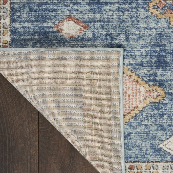 Nourison Quarry Blue QUA14 2ft.2in. x 10ft. Rect. Rug