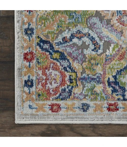 Nourison Ankara Global Grey Multicolor ANR12 2ft. x 4ft. Rect. Rug
