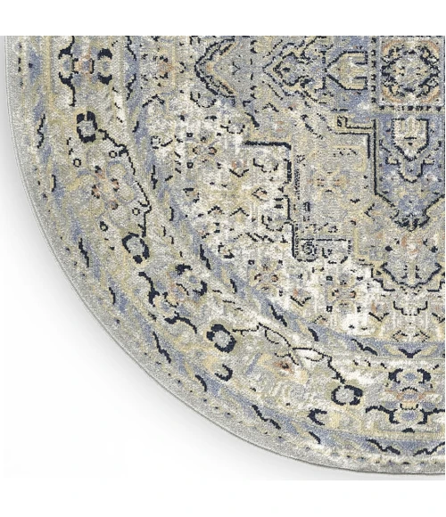 Nourison Nourison Essentials Persian Blue NRE07 6 ft. X Round Rug