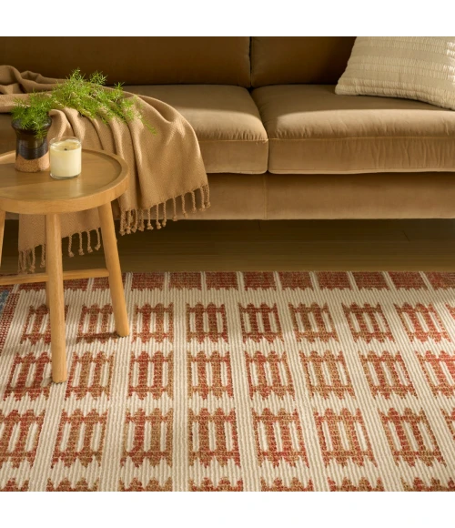 Nourison Nordic Ivory Rust NRC16 8 ft. X 10 ft. Rect. Rug