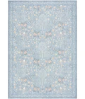 Nourison Home Botanical Washables Blue BOT04 5ft. x 7ft. Rect. Rug