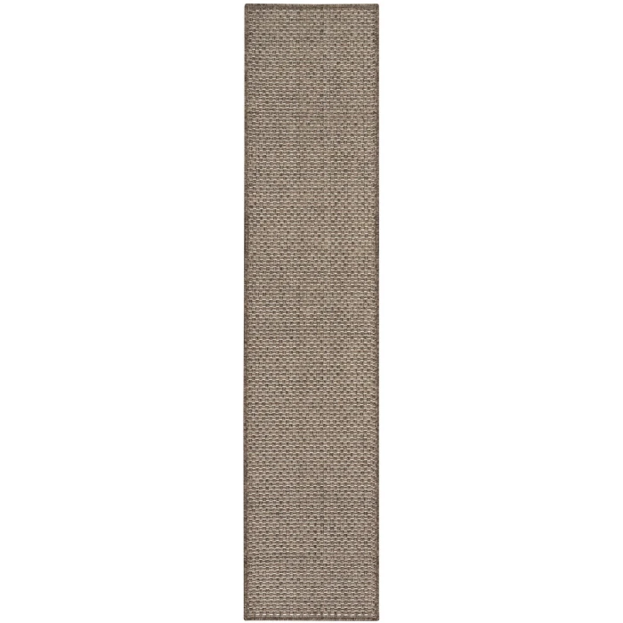 Nourison Tulum Brown TLM03 2 ft. 2 in. X 8 ft. Rect. Rug