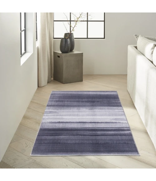 Nourison Launder Grey Blue LDR01 2ft.8in. x 4ft. Rect. Rug