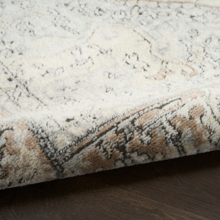 Nourison Quarry Ivory Grey Taupe QUA18 8 ft. X 10 ft. Rect. Rug