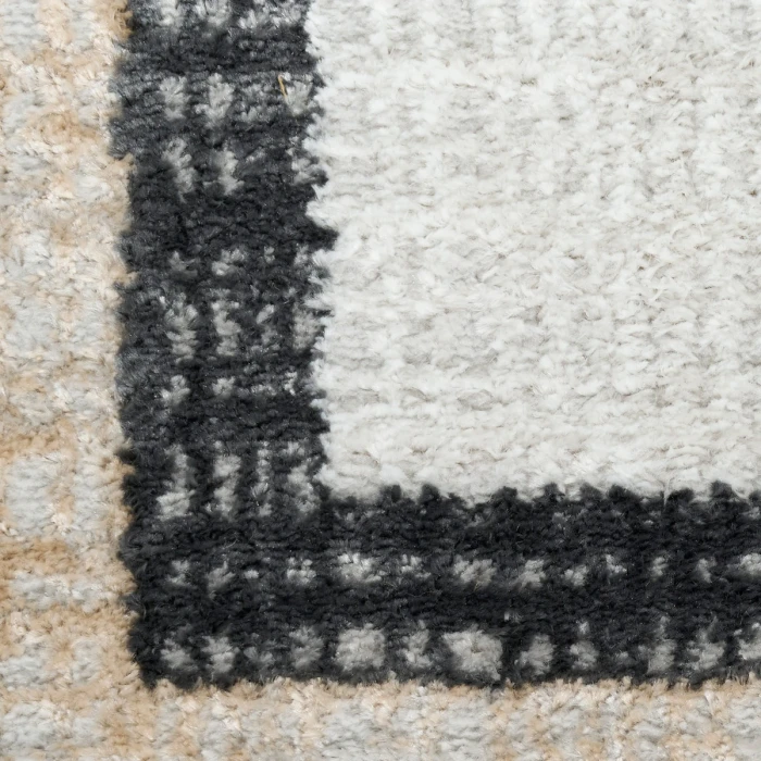 Nourison Dekor Grey Charcoal DEK06 5 ft. 3 in. X 7 ft. Rect. Rug