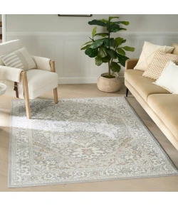 Nourison Home Dekor DEK08 Light Grey 4 ft. X 6 ft. Area Rug