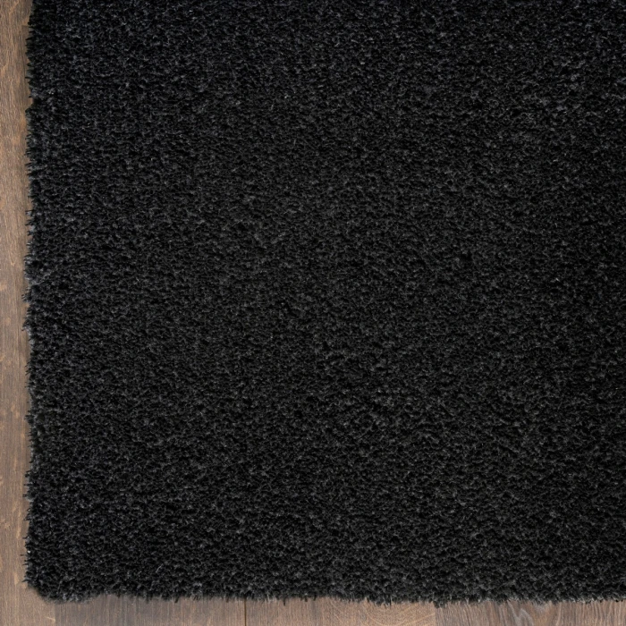 Nourison Pacific Shag Black PCS01 5 ft. 3 in. x 7 ft. 3 in. Rect. Rug