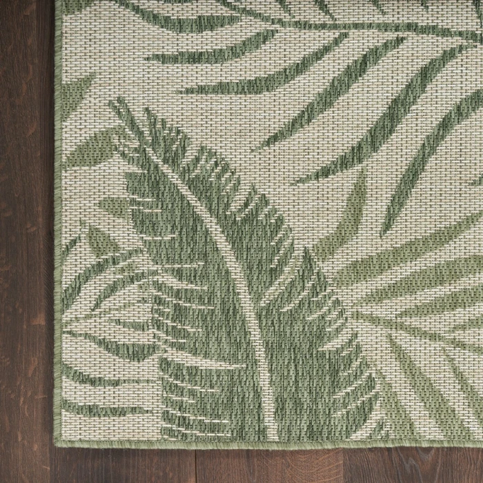 Nourison Garden Oasis Ivory Green GOA02 2 ft. X 6 ft. Rect. Rug