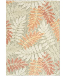 Nourison Home Aloha ALH18 Sage Rose 5 ft. 3 in. X 7 ft. 5 in. Area Rug