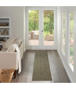 Nourison Home Tulum TLM03 Olive 2 ft. 2 in. X 8 ft. Area Rug