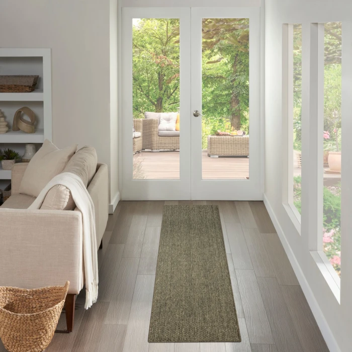 Nourison Tulum Olive TLM03 2 ft. 2 in. X 8 ft. Rect. Rug