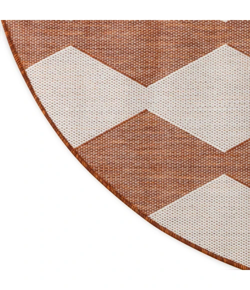 Nourison Positano Terrain POS04 8 ft. X Round Rug