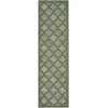 Nourison Home Easy Care NES01 Green 2 ft. 2 in. X 14 Area Rug