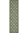 Nourison Easy Care Green NES01 2 ft. 2 in. X 14 Rect. Rug