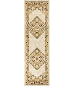 Nourison Grafix Cream Multicolor GRF43 2ft.3in. x 7ft.6in. Rect. Rug