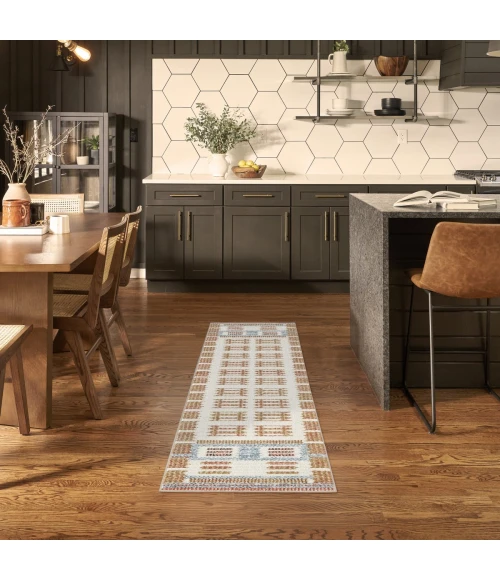 Nourison Nordic Ivory Rust NRC16 2 ft. X 6 ft. Rect. Rug
