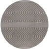 Nourison Positano Charcoal POS02 12ft. Round Rug