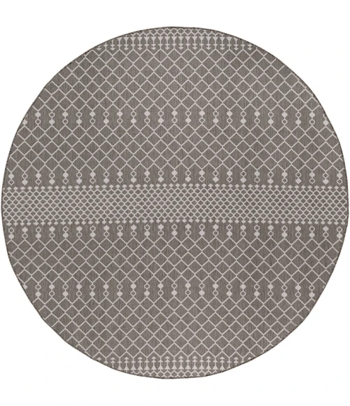 Nourison Positano Charcoal POS02 12ft. Round Rug