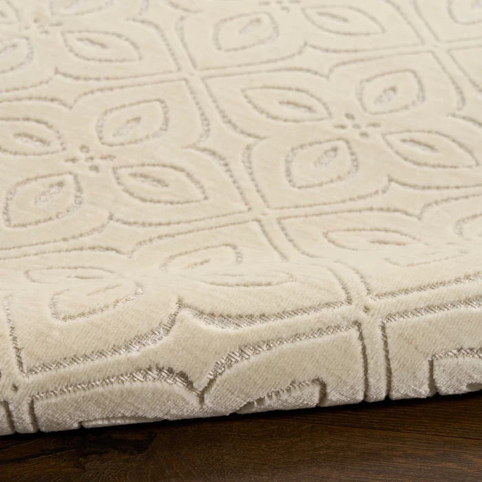 Nourison Washable Charm Ivory WCH03 6 ft. X 9 ft. Rect. Rug