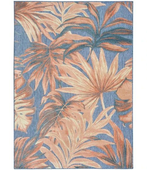 Nourison Aloha Blue Rose ALH43 5 ft. 3 in. X 7 ft. 5 in. Rect. Rug