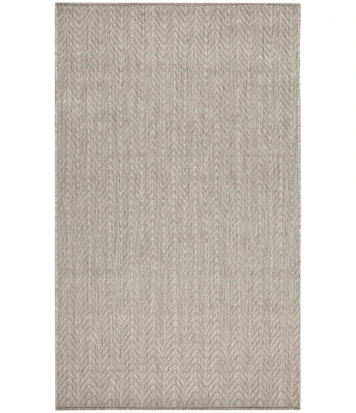 Nourison Horizon Indoor/Outdoor Grey HOZ02 3 ft. X 5 ft. Rect. Rug