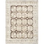 Nourison Home Dekor DEK01 Ivory Brown 5 ft. 3 in. X 7 ft. Area Rug