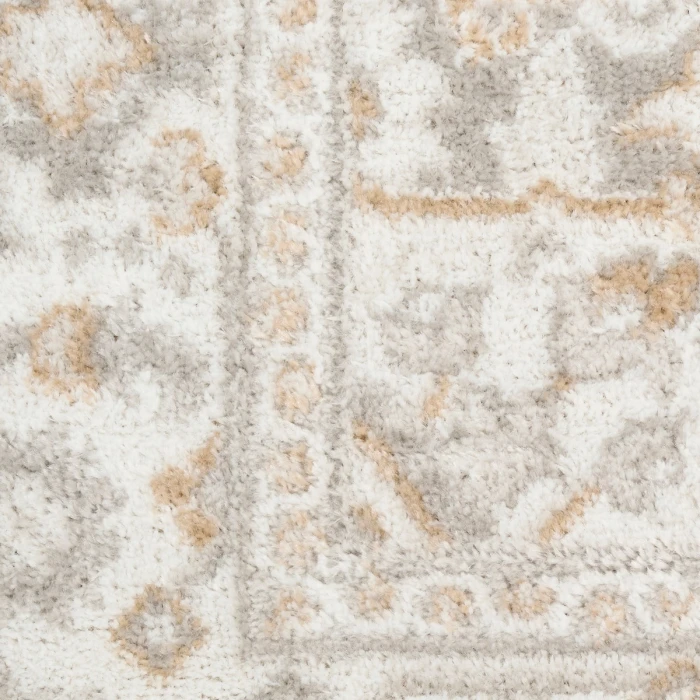 Nourison Dekor Light Grey DEK08 4 ft. X 6 ft. Rect. Rug