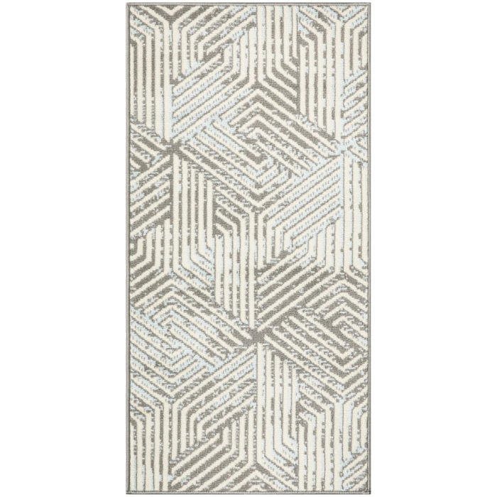 Nourison Grafix Grey GRF39 3 ft. X 5 ft. Rect. Rug
