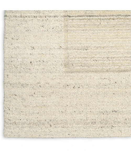 Calvin Klein CK082 Ridge Cream / Ivory RDG01 9ft.9in. x 13ft.9in. Rect. Rug