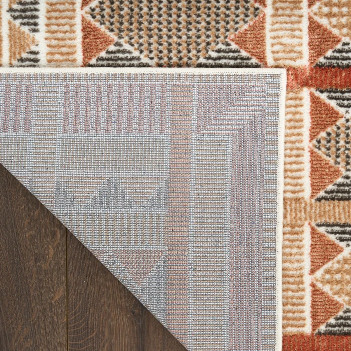 Nourison Nordic Rust Multicolor NRC06 5 ft. X 7 ft. Rect. Rug