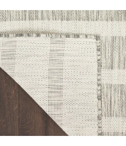 Nourison Positano Grey Ivory POS03 12ft. Square Rug