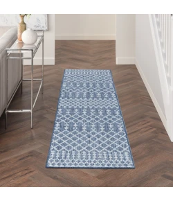 Nourison Home Positano POS02 Navy Blue 2 ft. X 6 ft. Area Rug