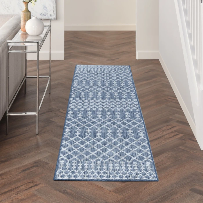 Nourison Positano Navy Blue POS02 2 ft. X 6 ft. Rect. Rug