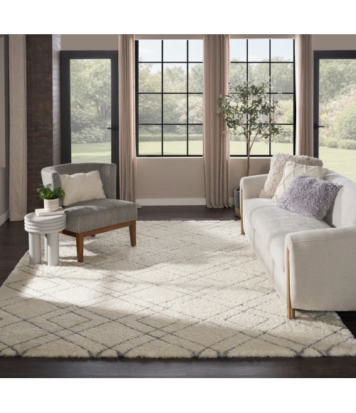 Nourison Home Dreamy Shag Cream / Ivory DRS07 7ft.10in. x 9ft.10in. Rect. Rug