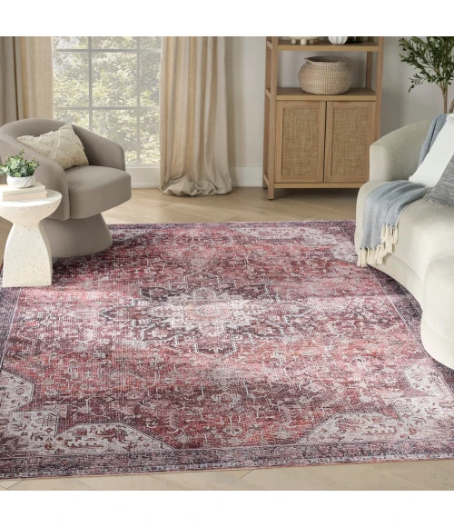 Nourison Nourison Washables Red NWB15 9 ft. 2 in. X 12 ft. Rect. Rug