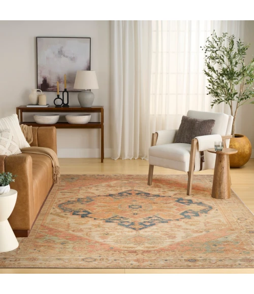 Nourison Vintage Washables Multicolor VWS15 9 ft. X 12 ft. Rect. Rug