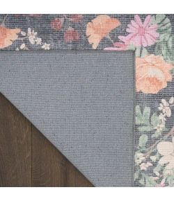 Nourison Home Botanical Washables Grey BOT02 5ft. x 7ft. Rect. Rug