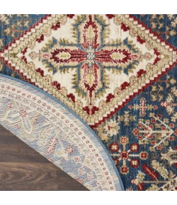 Nourison Home Karisma Blue KAR02 6ft. x Round Round Rug