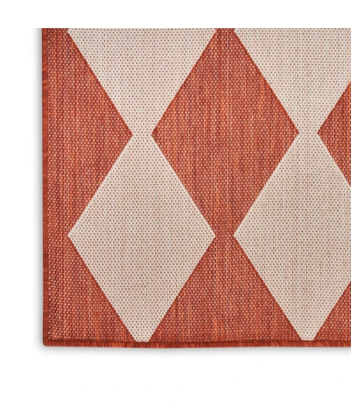 Nourison Positano Terracotta POS04 6 ft. X 9 ft. Rect. Rug