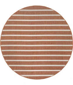 Nourison Positano Terracotta Ivory POS03 12ft. Round Rug