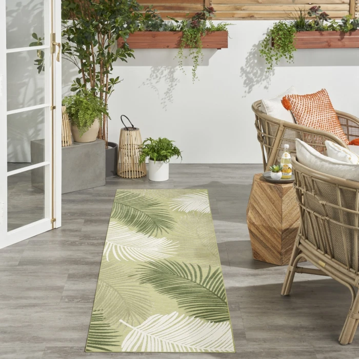 Nourison Home Suncoast Green SNC03 2ft. x 6ft. Rect. Rug