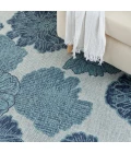 Nourison Garden Oasis Blue GOA04 10 ft. X 14 ft. Rect. Rug