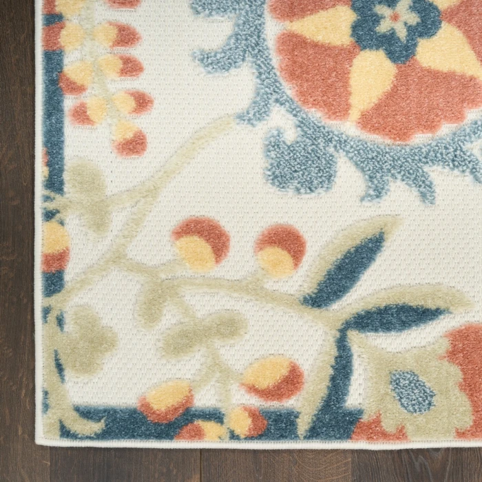 Nourison Aloha Grey Multicolor ALH17 5 ft. 3 in. X 7 ft. 5 in. Rect. Rug