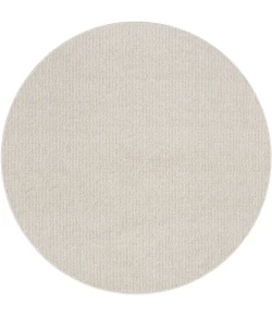 Nourison Natural Texture Ivory Beige NTX01 8ft. Round Rug