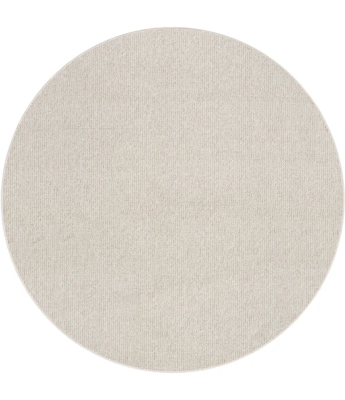 Nourison Natural Texture Ivory Beige NTX01 8ft. Round Rug
